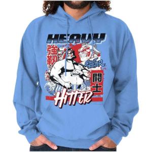 Brisco Brands Street Fighter E Honda Heavy Hitter Hoodie Sweatshirt Women Men(Carolina Blue)