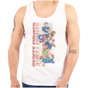 Brisco Brands Street Fighter Female Video Gamers Tank Top T Shirts Men Women(White)