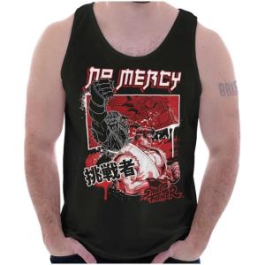Kanji Street Fighter No Mercy Ryu Tank Top Sleeveless Tee Men(Black)