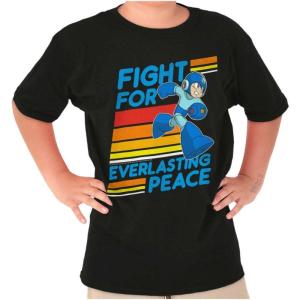 Mega Man 90s Gamer Anime Character Crewneck T Shirts Boy Girl