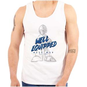Mega Man Retro 1990s Anime Cartoon Tank Top T Shirts Men Women(White)