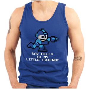 Mega Man Video Game 8bit Gaming Nerd Tank Top T Shirts Men Women(Royal)