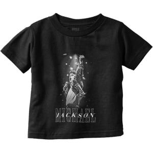 Michael Jackson Iconic King of Pop Toddler Baby Graphic T Shirt(Black)