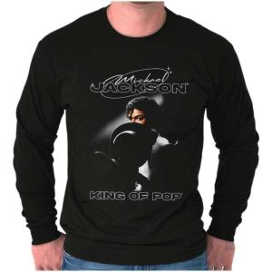 Michael Jackson Smooth Criminal Long Sleeve Tshirt Men Women(Black)