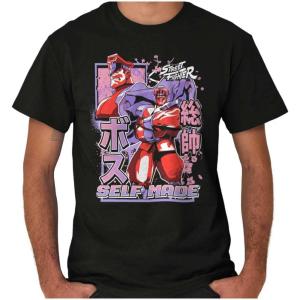Street Fighter M Bison Self Made Graphic T Shirt Men or Women(Black)