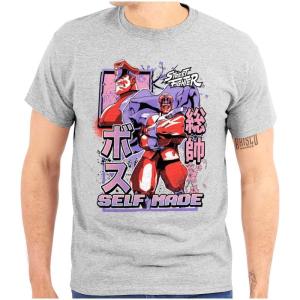 Street Fighter M Bison Self Made Graphic T Shirt Men or Women(Sport Grey)