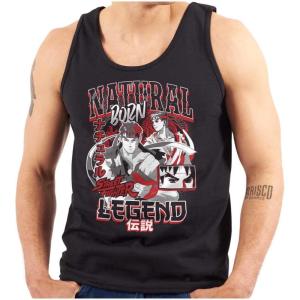 Street Fighter Natural Born Legend Tank Top T Shirts Men Women(Black)