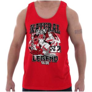 Street Fighter Natural Born Legend Tank Top T Shirts Men Women(Red)