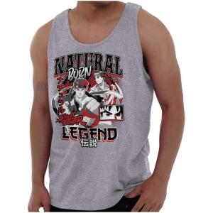Street Fighter Natural Born Legend Tank Top T Shirts Men Women(Sport Grey)