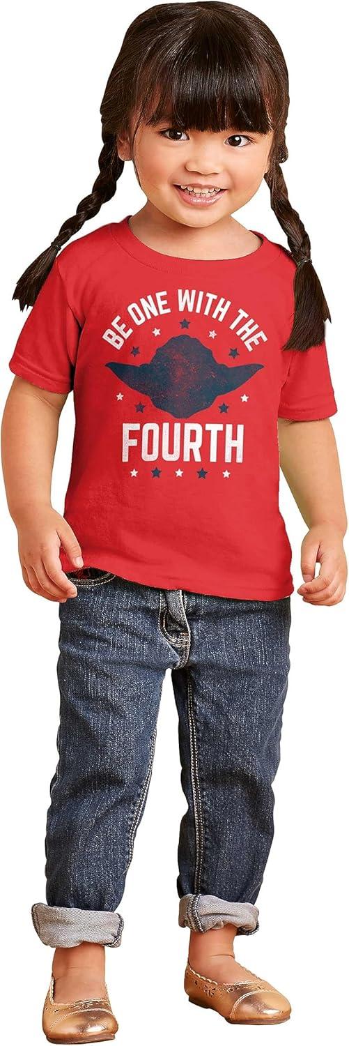imageBe One with The Fourth America Pun Toddler Boy Girl T ShirtRed