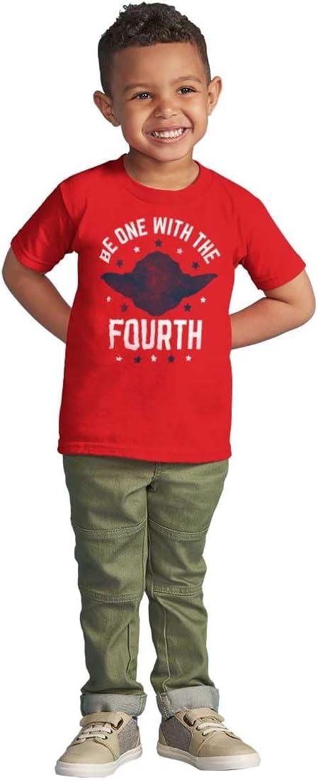 imageBe One with The Fourth America Pun Toddler Boy Girl T ShirtRed