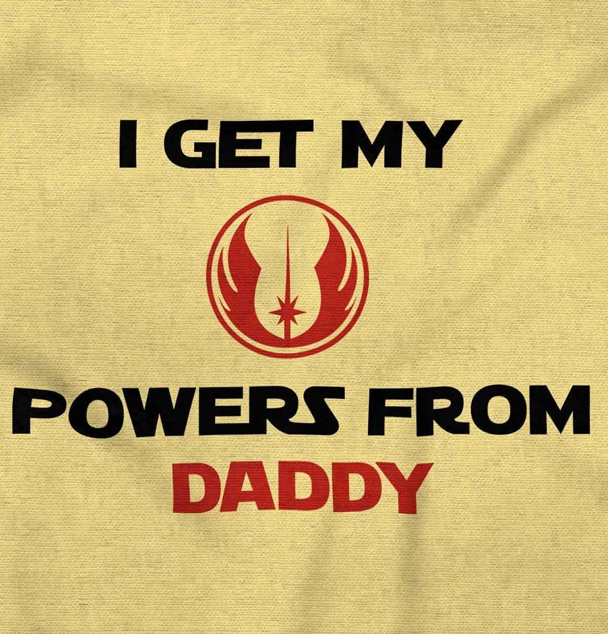 imageBrisco Brands Get Powers from My Daddy Dark Galaxy Toddler Boy Girl T ShirtButter