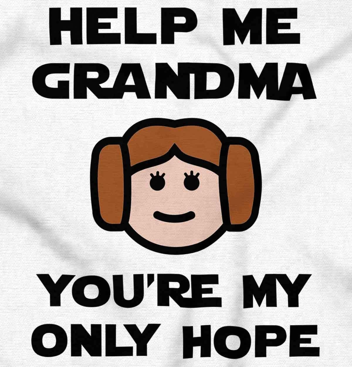imageBrisco Brands Grandma Youre My Only Hope Cute Baby Bodysuit Jumper GirlsWhite