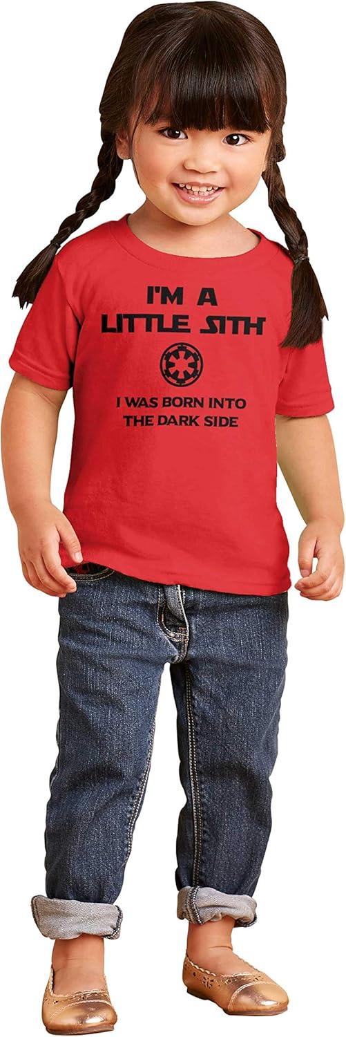 imageBrisco Brands Little Space Dark Galaxy Baby Toddler Boy Girl T ShirtRed