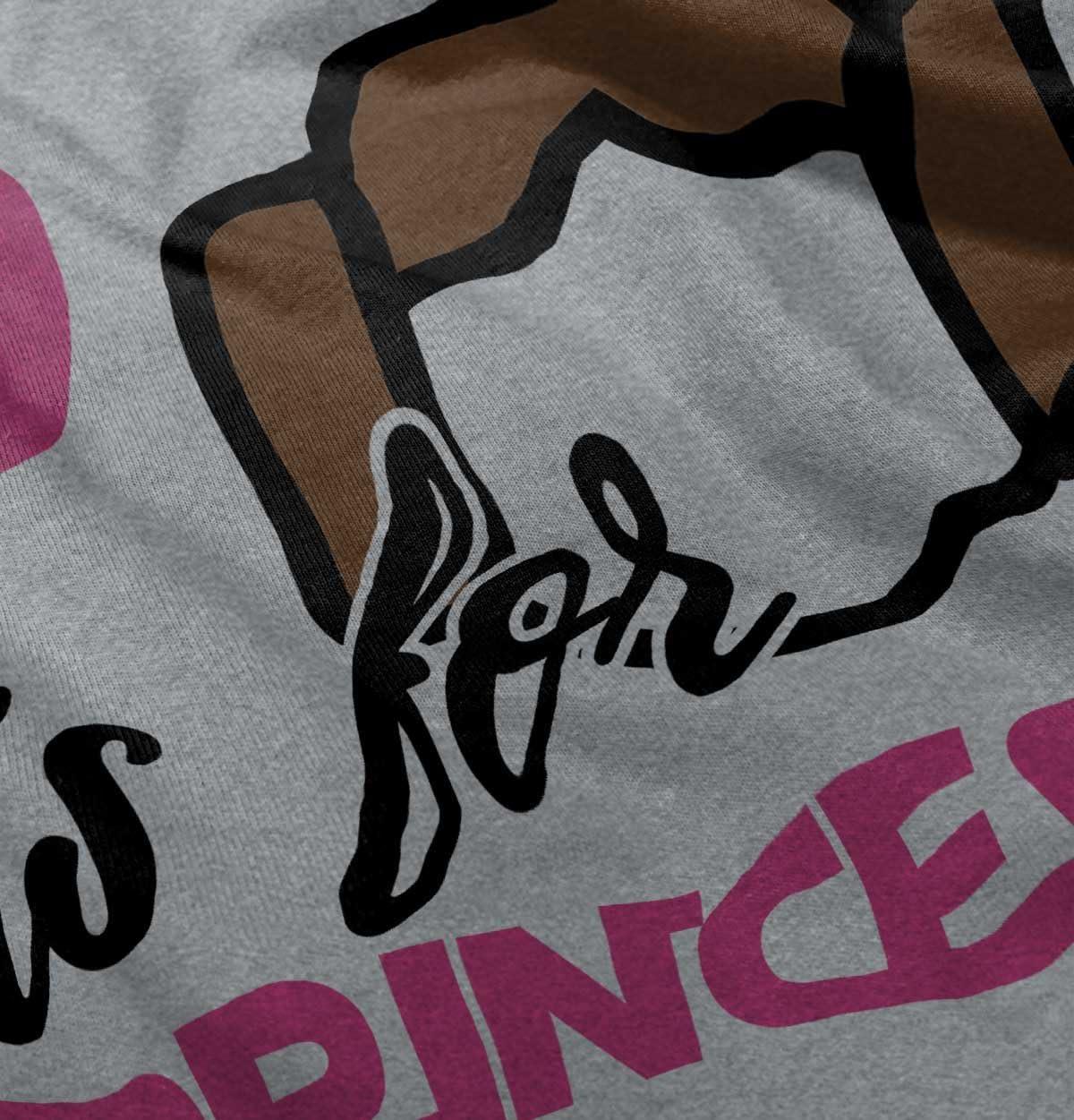 imageBrisco Brands P is for Princess Dark Galaxy Ruler Youth T Shirt Tee GirlsHeather