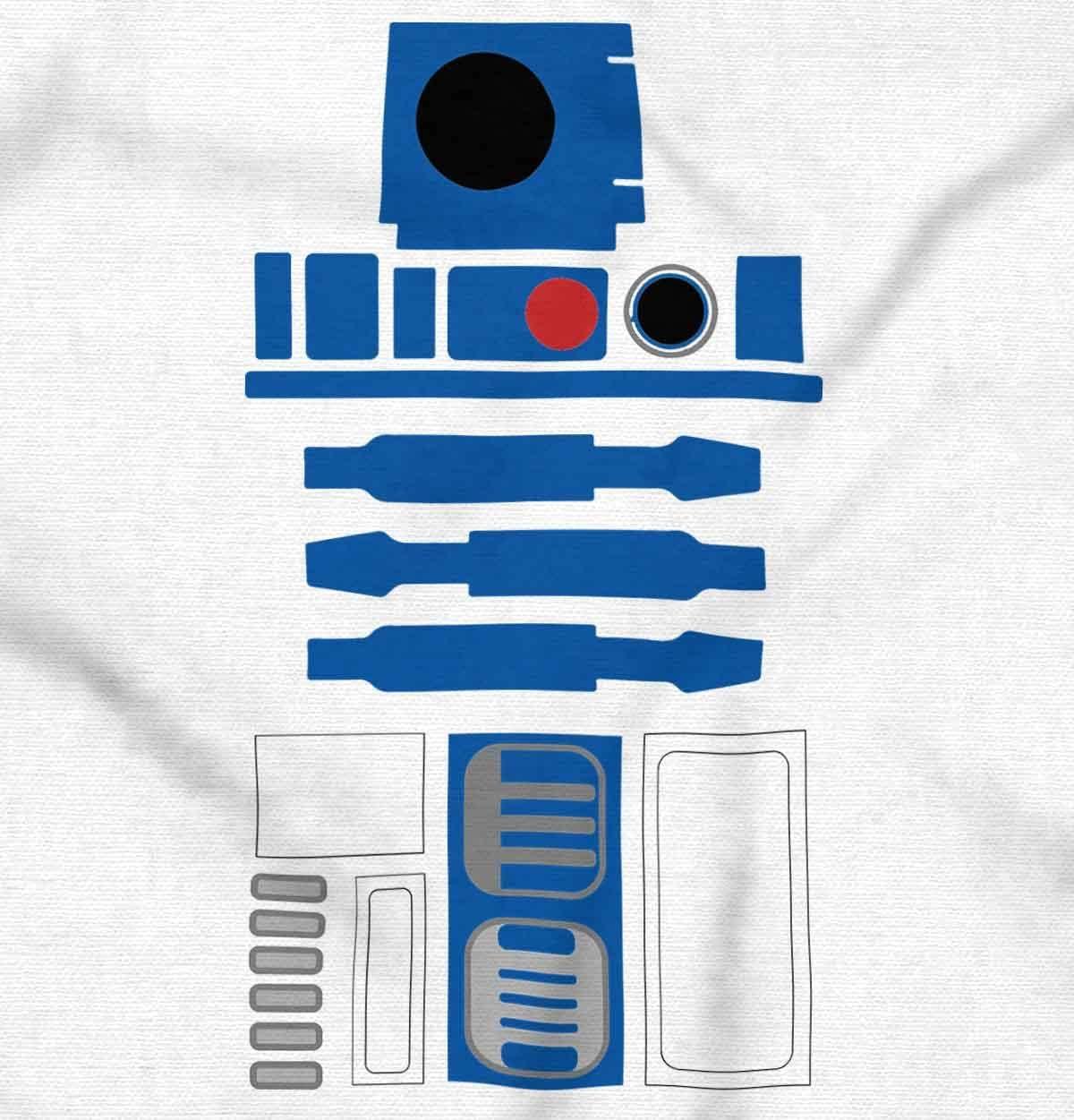 imageBrisco Brands Robot Hero Droid Dark Galaxy Nerd Baby Romper Boys or GirlsWhite