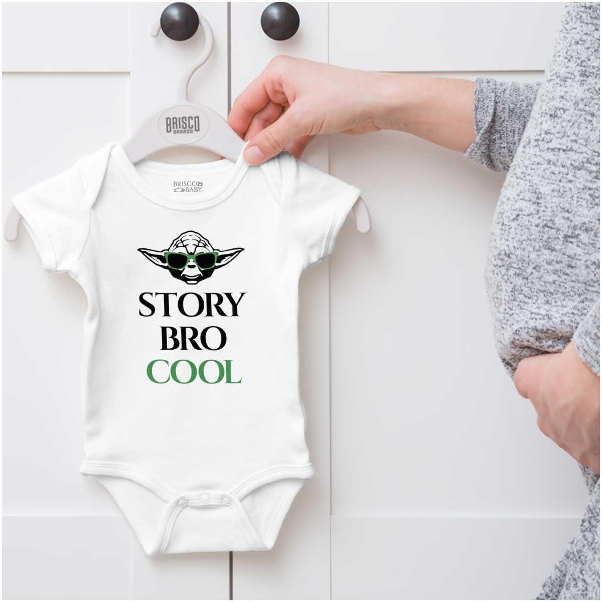 imageBrisco Brands Story Bro Master Space Alien Baby Romper Boys or GirlsWhite