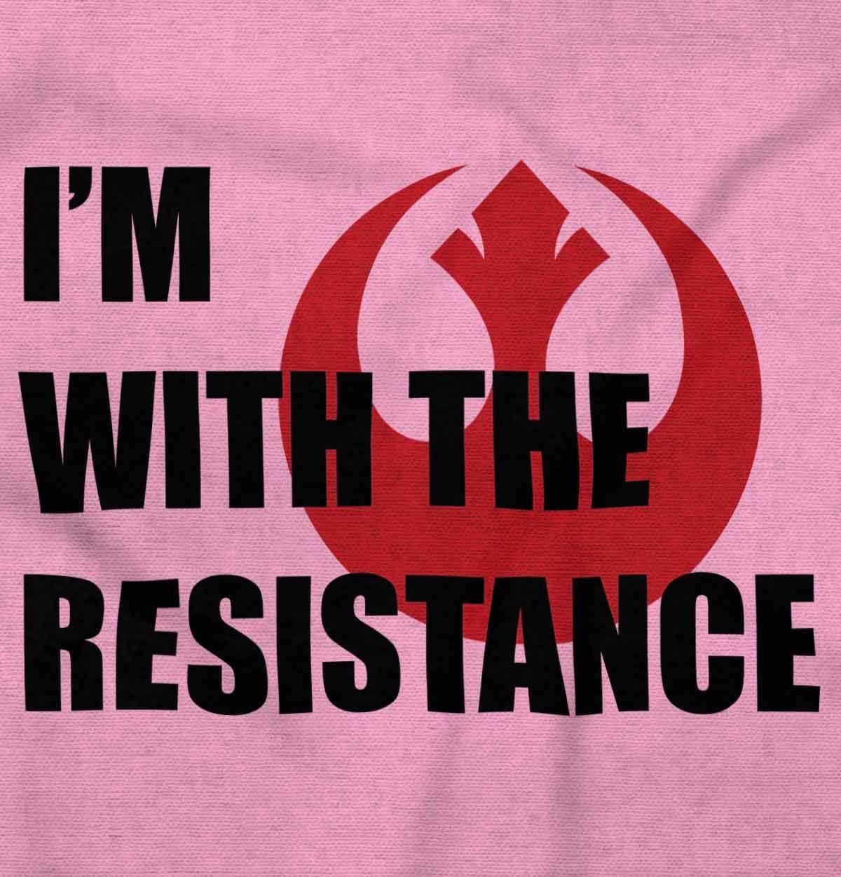 imageBrisco Brands With The Resistance Dark Galaxy Hero Baby Romper Boys or GirlsPink