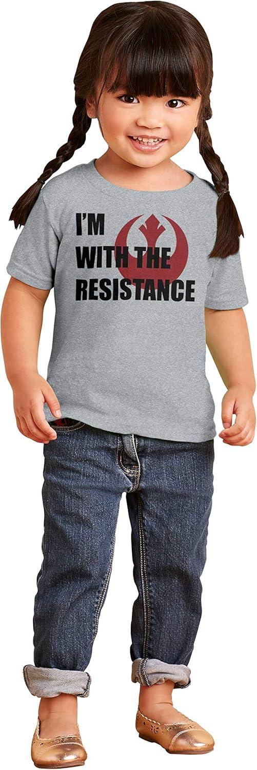 imageBrisco Brands with The Resistance Dark Galaxy Hero Toddler Boy Girl T ShirtHeather