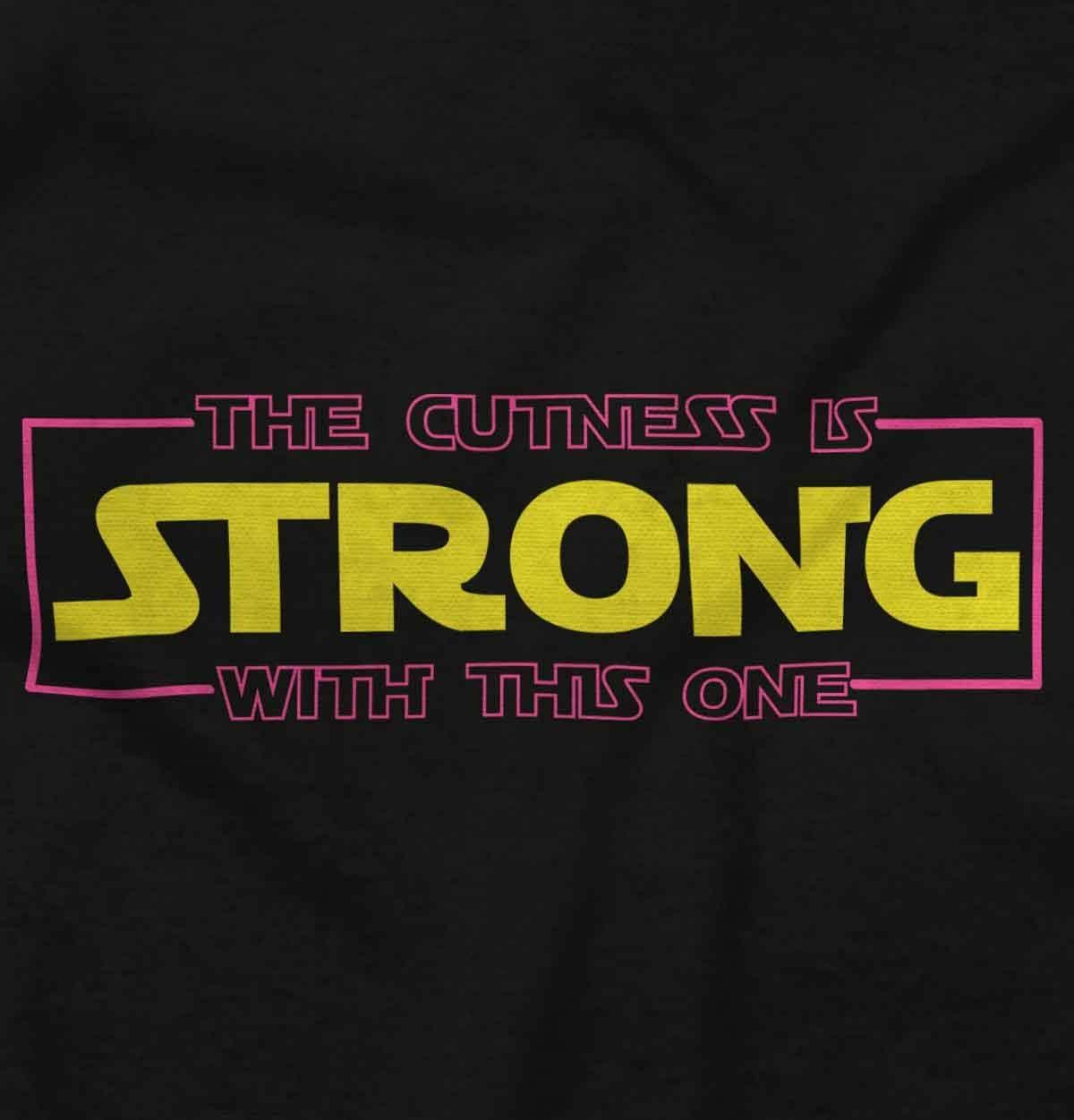 imageCuteness Strong with This One Galaxy Toddler Boy Girl T ShirtBlack