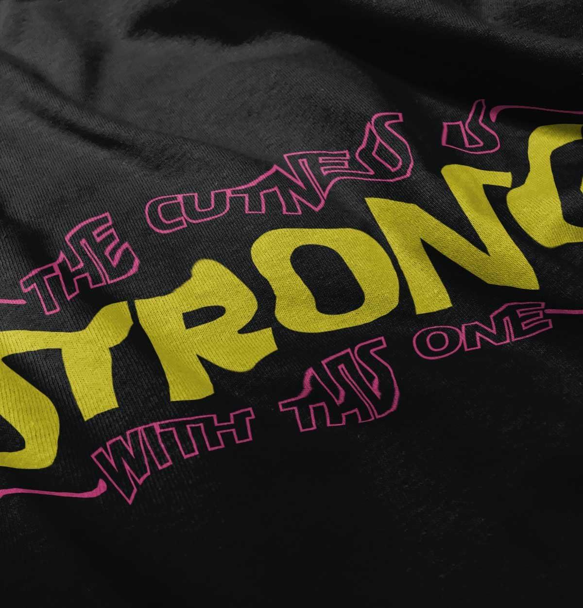 imageCuteness Strong with This One Galaxy Toddler Boy Girl T ShirtBlack