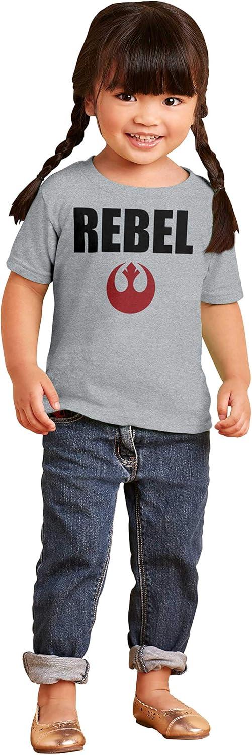 imageRebel Dark Galaxy Retro Scifi Nerd Toddler Boy Girl T ShirtHeather