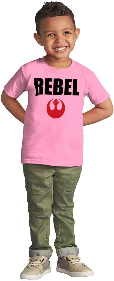 imageRebel Dark Galaxy Retro Scifi Nerd Toddler Boy Girl T ShirtPink