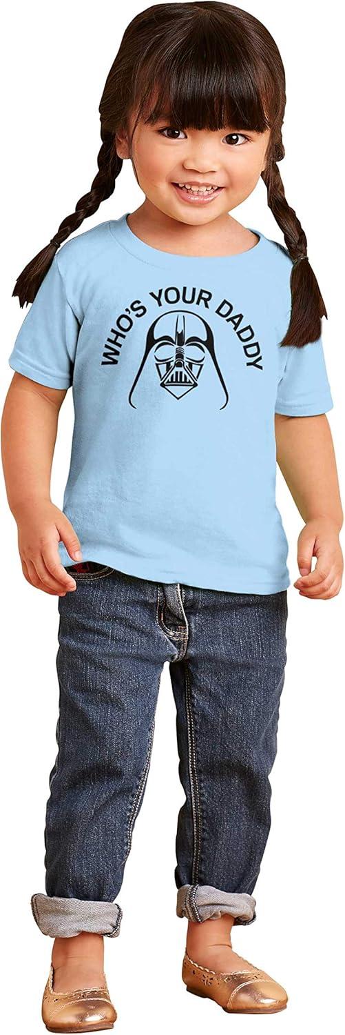 imageWhos Your Daddy Dark Space Lord Toddler Boy Girl T ShirtLight Blue