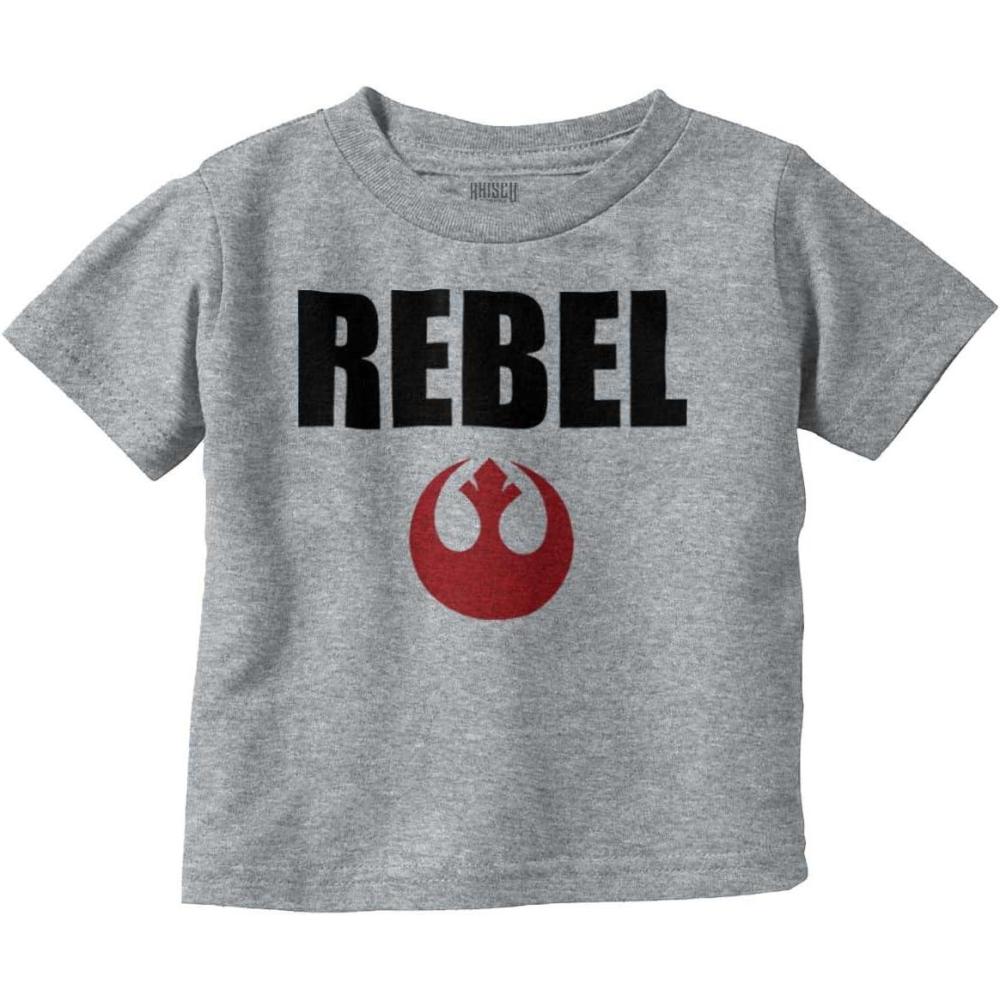 imageRebel Dark Galaxy Retro Scifi Nerd Toddler Boy Girl T ShirtHeather