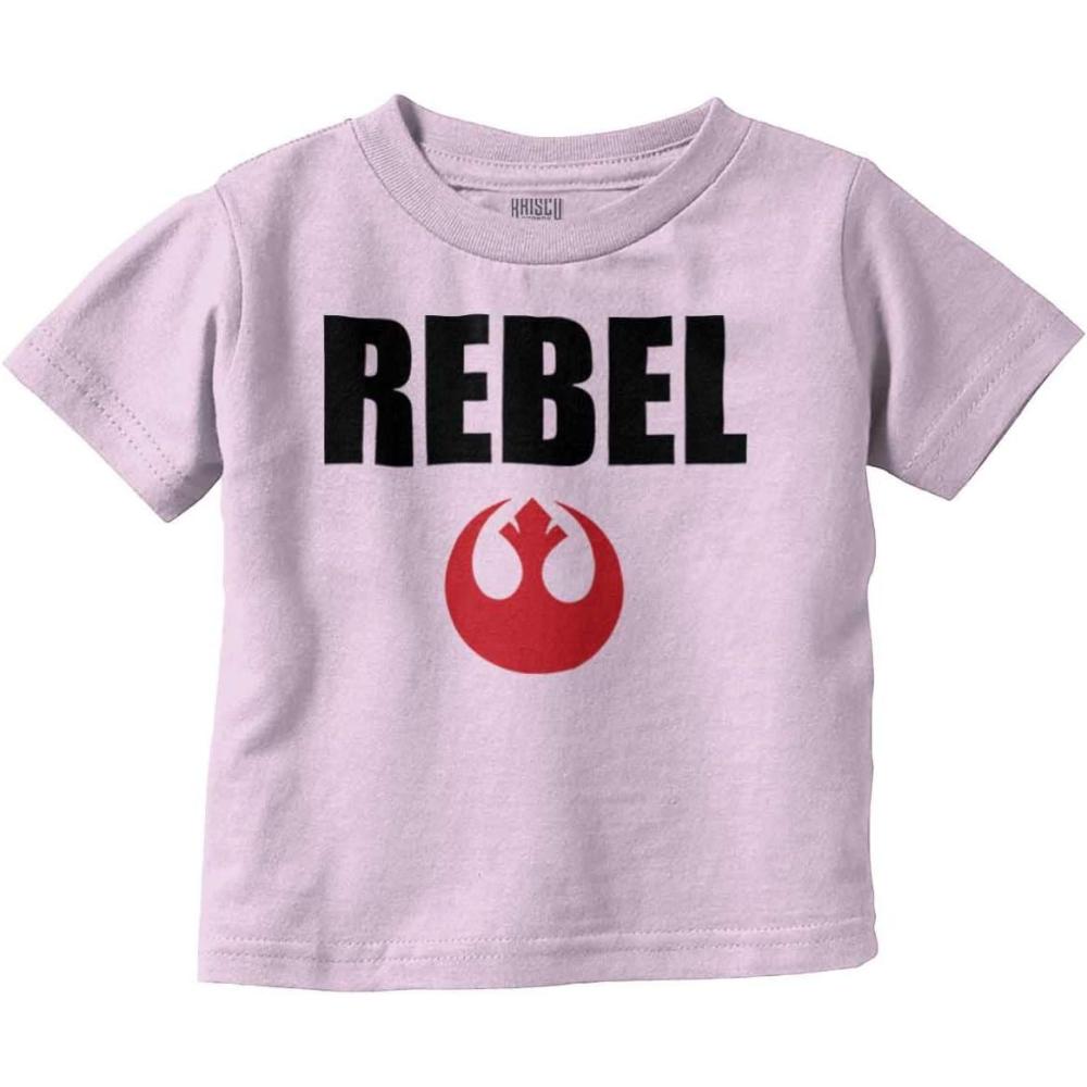 imageRebel Dark Galaxy Retro Scifi Nerd Toddler Boy Girl T ShirtPink