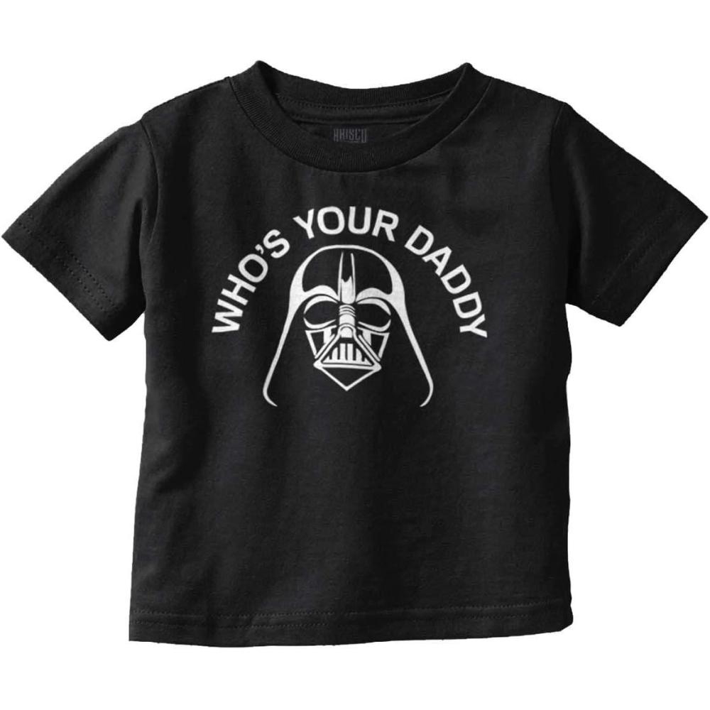 imageWhos Your Daddy Dark Space Lord Toddler Boy Girl T ShirtBlack