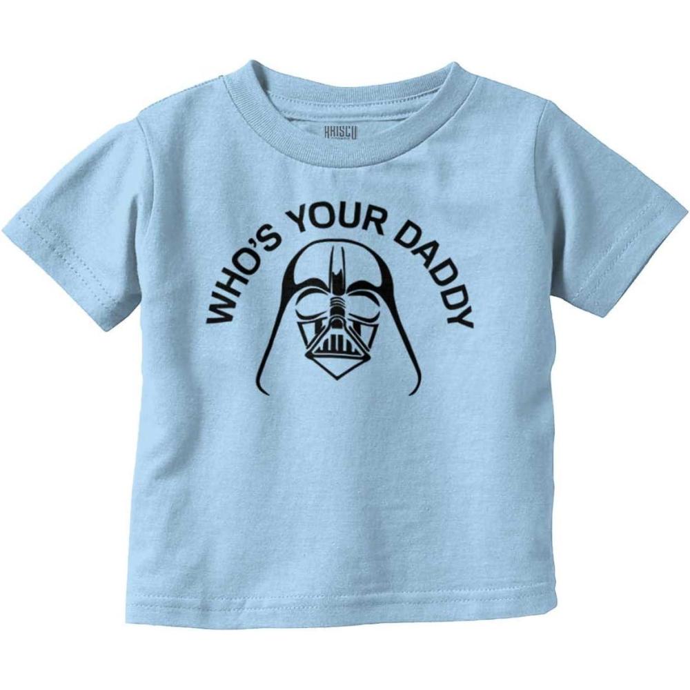 imageWhos Your Daddy Dark Space Lord Toddler Boy Girl T ShirtLight Blue