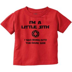 Brisco Brands Little Space Dark Galaxy Baby Toddler Boy Girl T Shirt(Red)