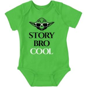 Brisco Brands Story Bro Master Space Alien Baby Romper Boys or Girls(Apple)