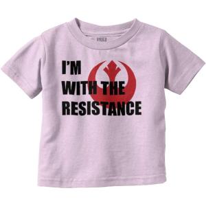 Brisco Brands with The Resistance Dark Galaxy Hero Toddler Boy Girl T Shirt(Pink)