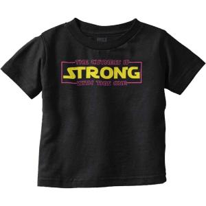 Cuteness Strong with This One Galaxy Toddler Boy Girl T Shirt(Black)