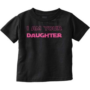 Dark Lord I Am Your Daughter Galaxy Youth T Shirt Tee Girls(Black)