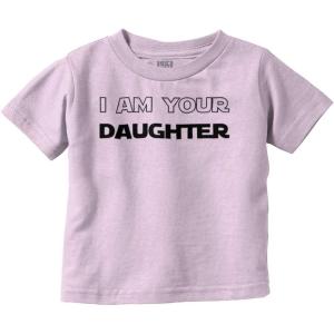 Dark Lord I Am Your Daughter Galaxy Youth T Shirt Tee Girls(Pink)