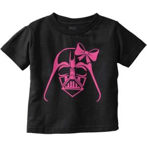 Girly Cute Sci Fi Villain Funny Cool Youth T Shirt Tee Girls(Black)