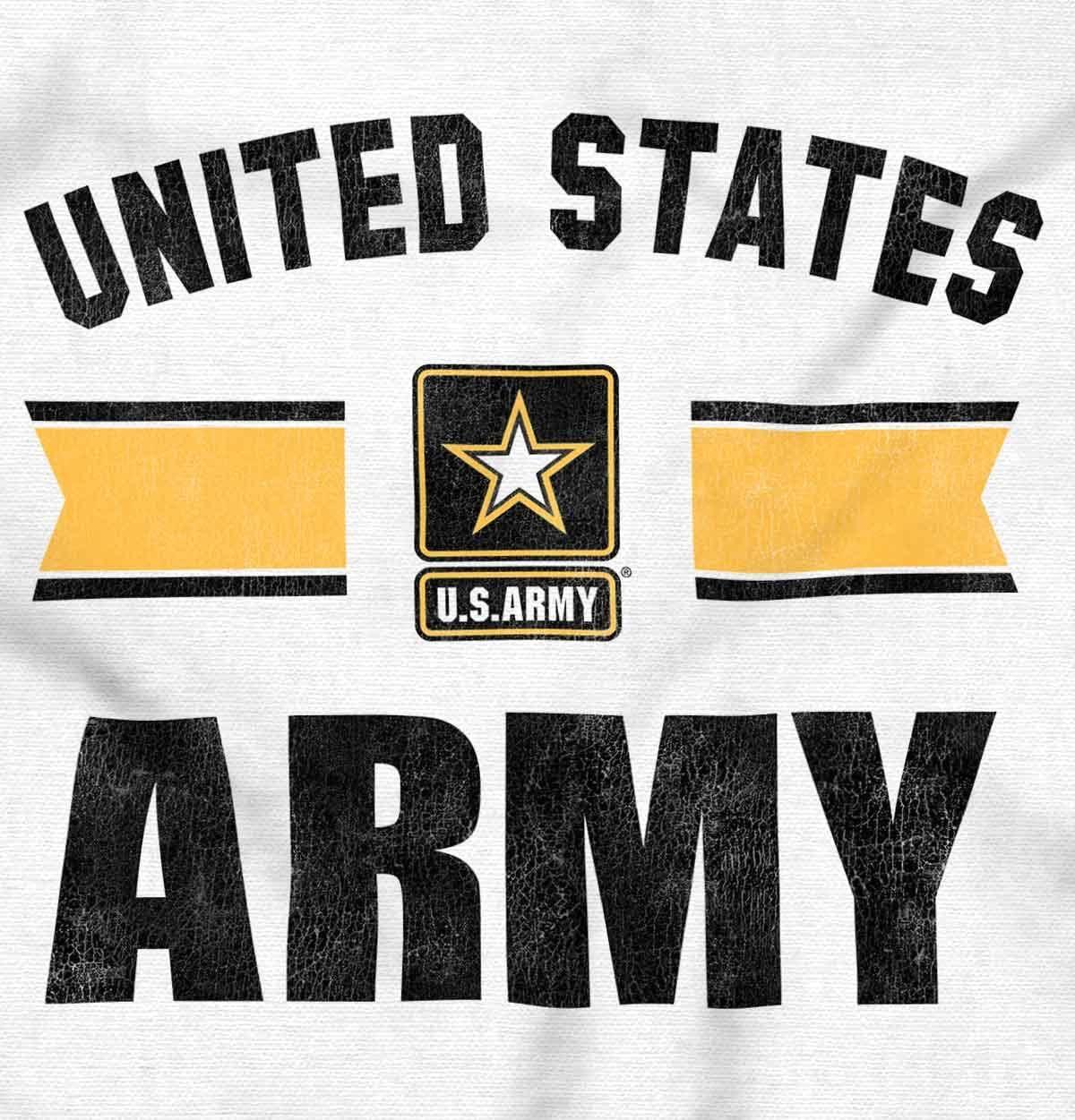 imageBrisco Brands US Army Star Official United States Baby Romper Boys or GirlsWhite