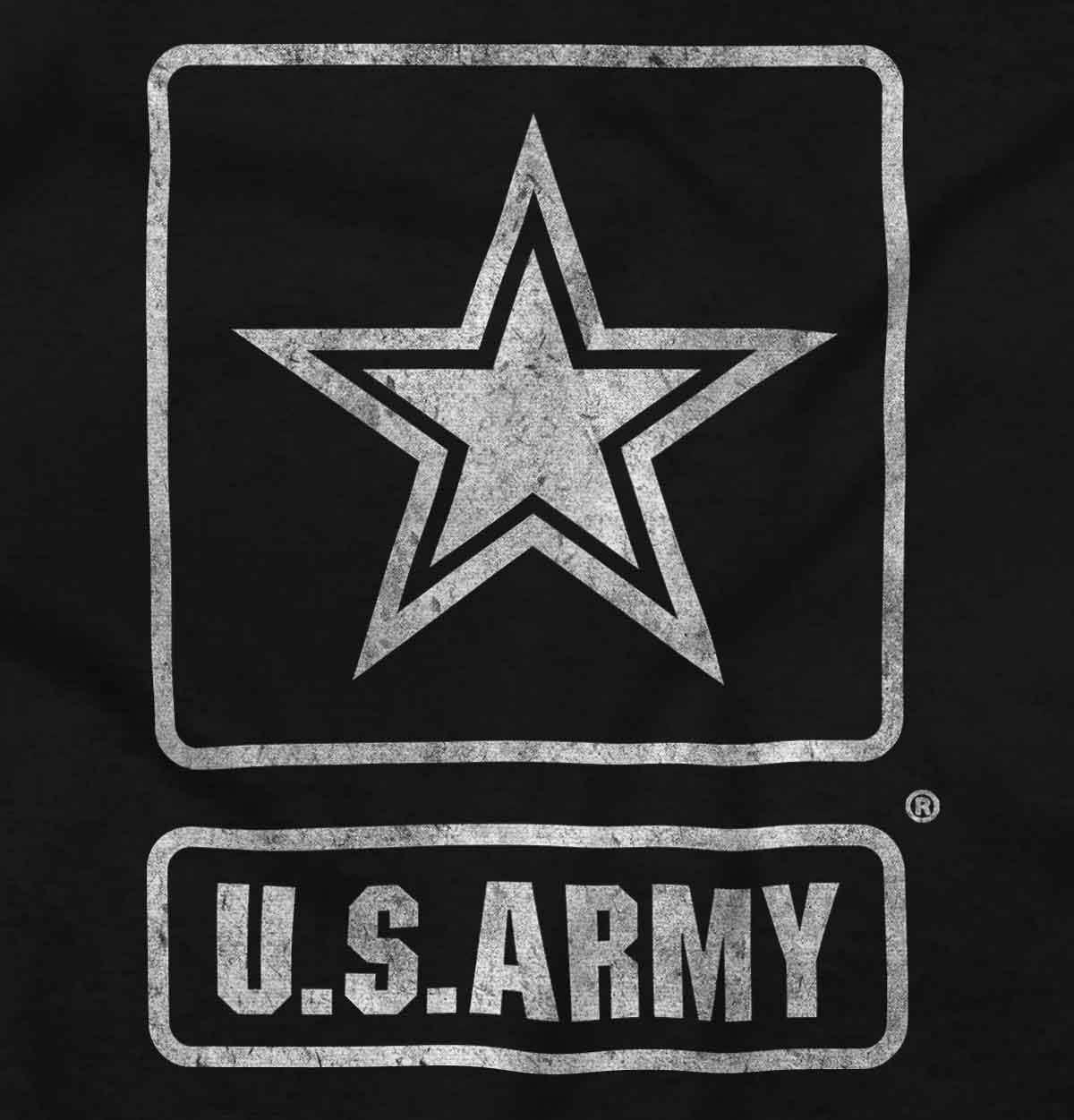 imageBrisco Brands United States Army Military Star Logo Baby Romper Boys or GirlsBlack