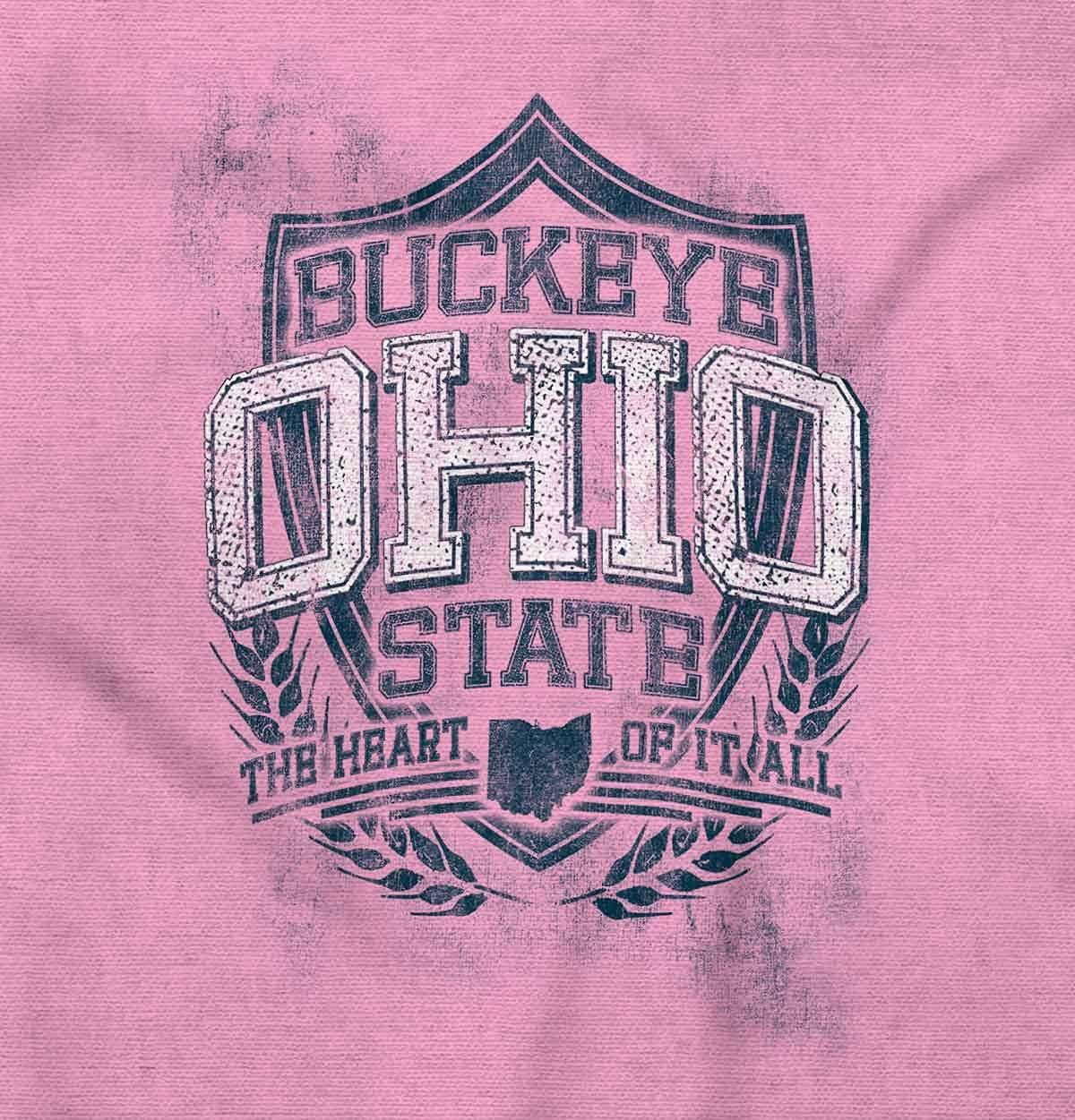 imageBrisco Brands Ohio OH Motto State Souvenir Baby Romper Boys or GirlsPink