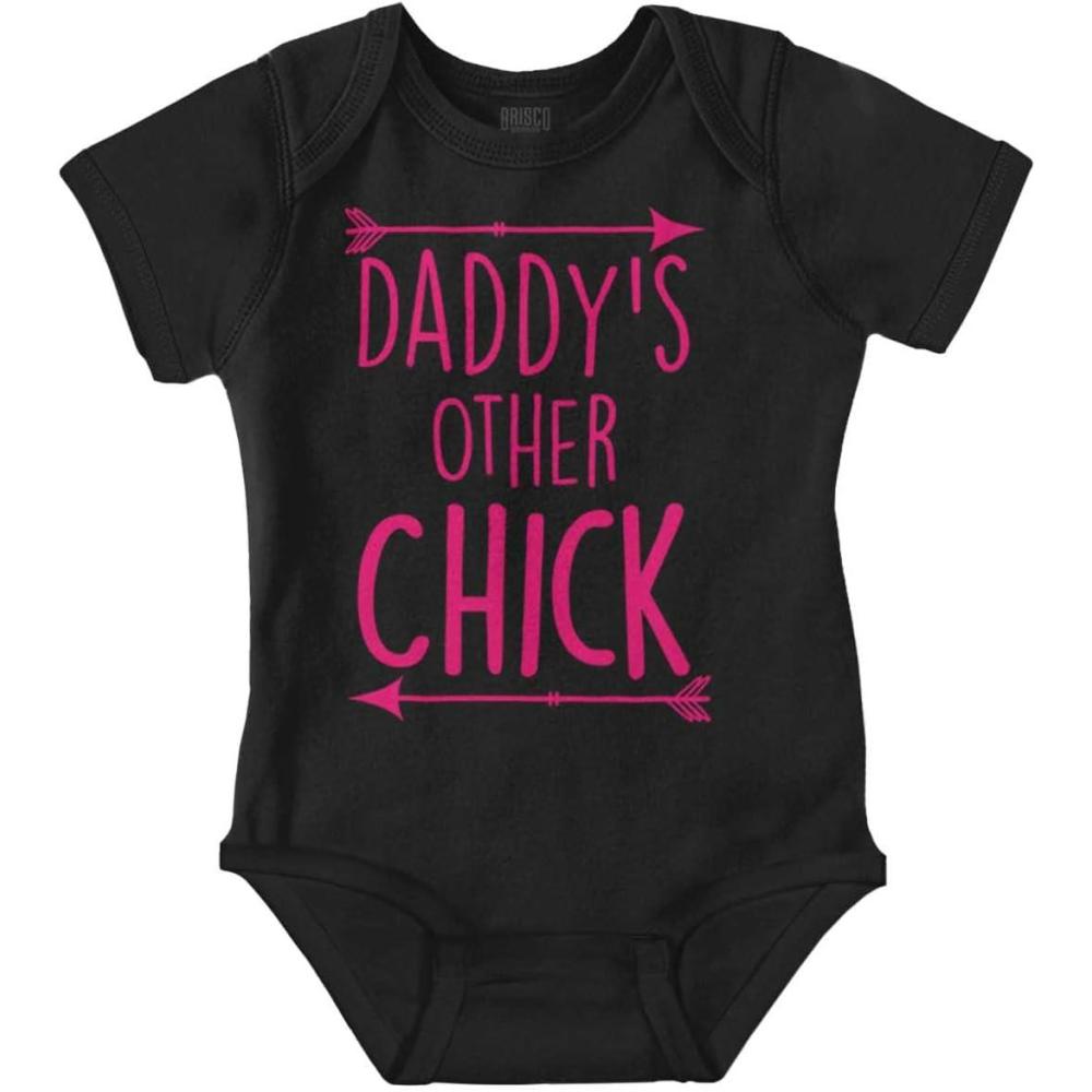 imageBrisco Brands Daddys Other Chick Boho Arrows Baby Bodysuit Jumper GirlsBlack