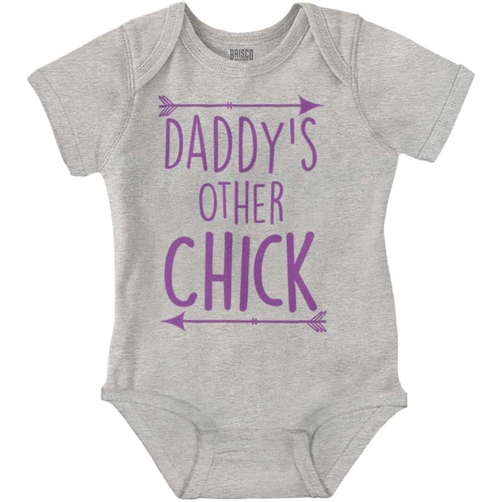 imageBrisco Brands Daddys Other Chick Boho Arrows Baby Bodysuit Jumper GirlsHeather