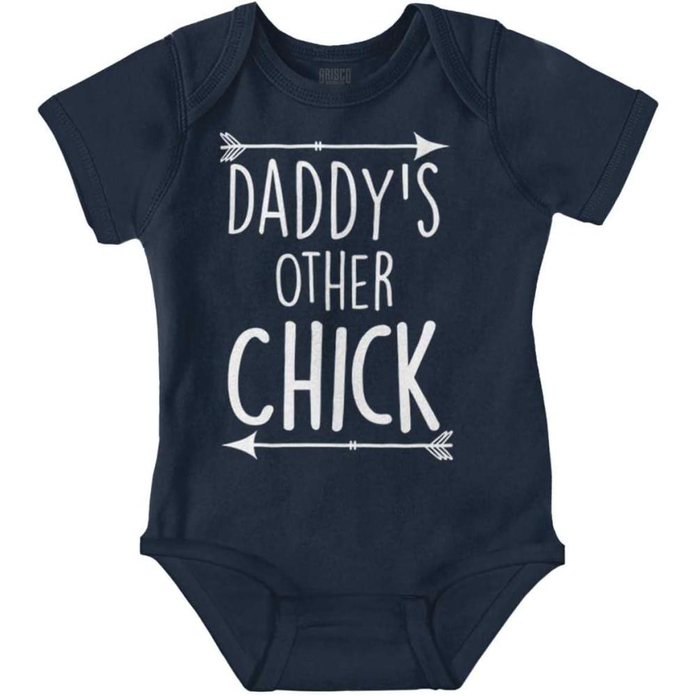 imageBrisco Brands Daddys Other Chick Boho Arrows Baby Bodysuit Jumper GirlsNavy