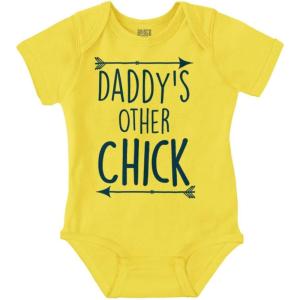 Brisco Brands Daddy’s Other Chick Boho Arrows Baby Bodysuit Jumper Girls(Zest)