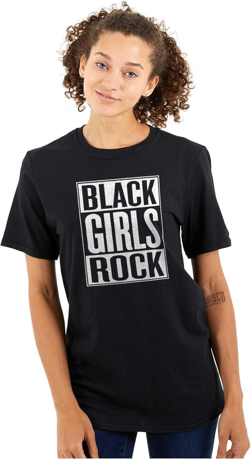 imageBlack Girls Rock Melanin Queen Womens Graphic T Shirt TeesBlack