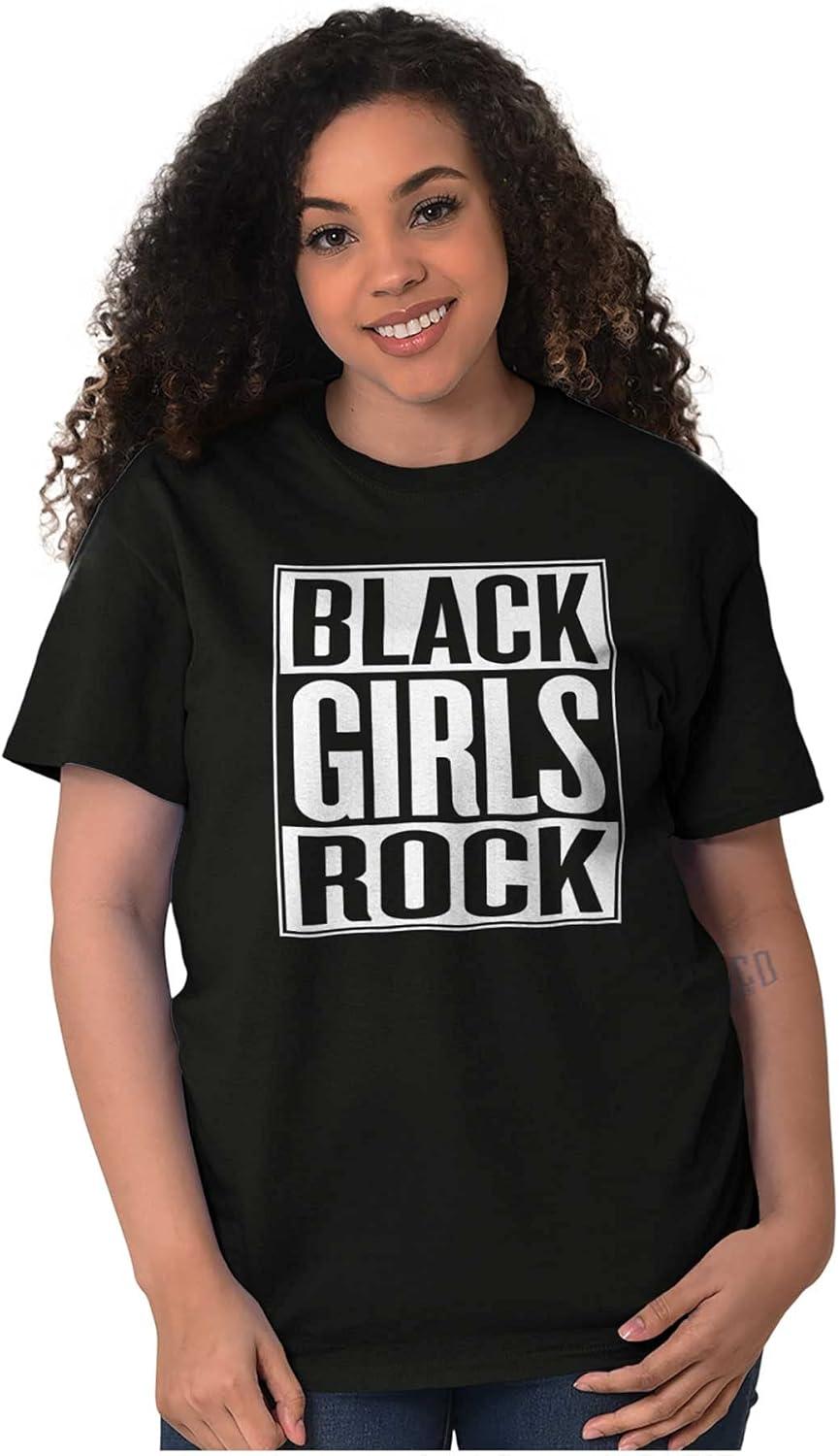 imageBlack Girls Rock Melanin Queen Womens Graphic T Shirt TeesBlack