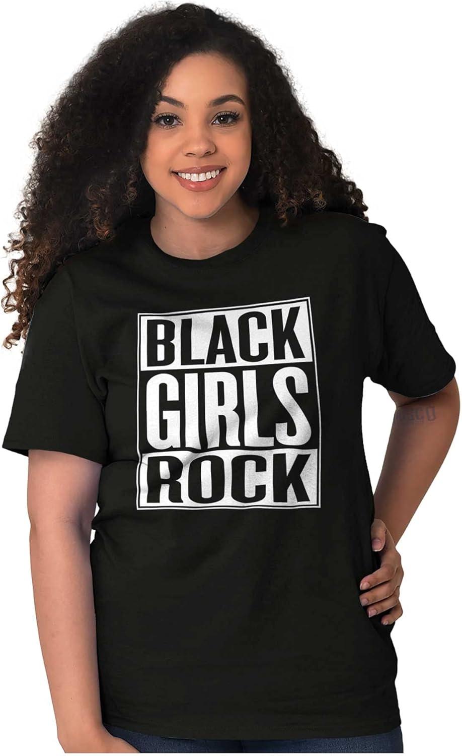 imageBlack Girls Rock Melanin Queen Womens Graphic T Shirt TeesBlack