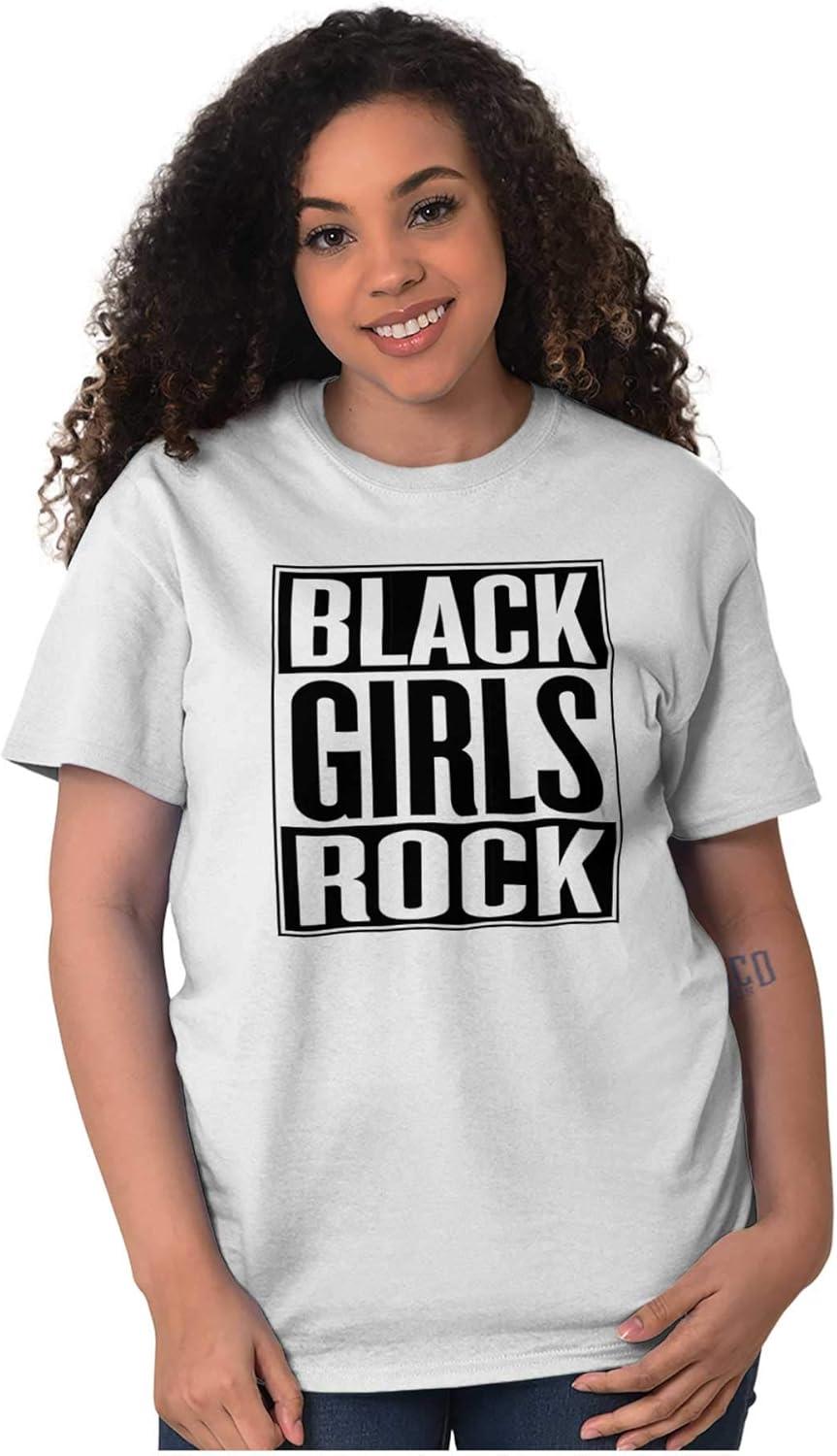 imageBlack Girls Rock Melanin Queen Womens Graphic T Shirt TeesWhite